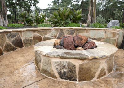 Lee's Nursery and Landscaping | Rock Hill, SC | tropical landscaping around fire pit