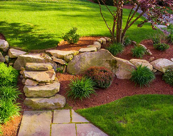 Lee's Nursery and Landscaping | Rock Hill, SC | backyard oasis, stone steps and landcaping